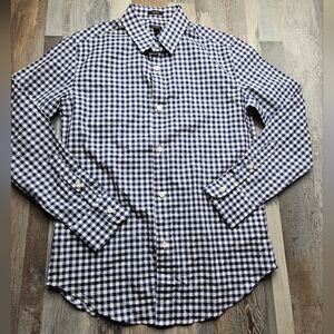 CrewCuts By J. Crew Boy's Youth Ludlow Button Down Shirt Size 12 Navy Blue White